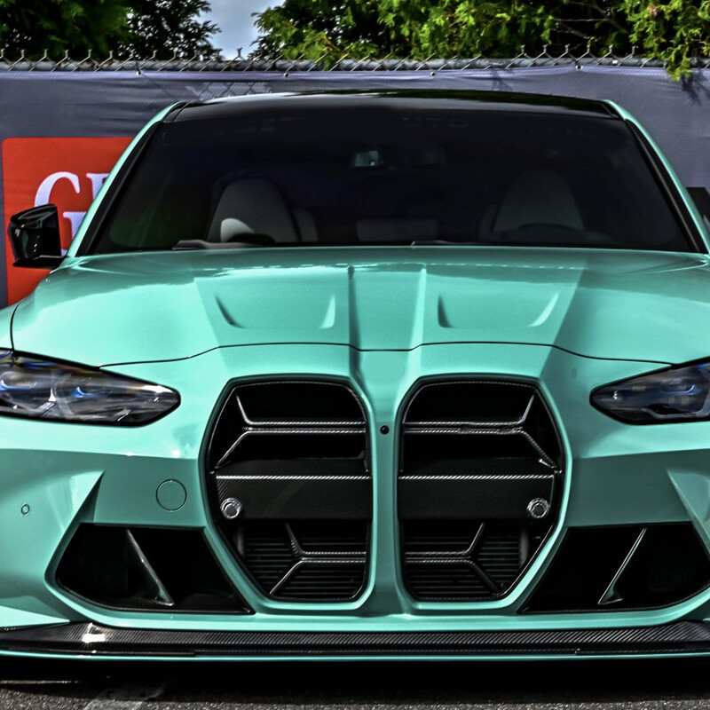 FOR 2021-2025 BMW M3 G80 M4 G82 G83 CSL STYLE GLOSS BLACK NOSE