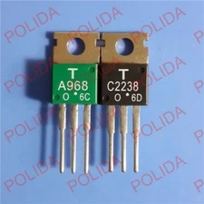 1PAIR OR 2PCS Transistor TOSHIBA 2SA968-O/2SC2238-O 2SA968/2SC2238 A968/C2238