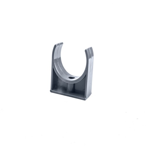 White/Grey PVC Pipe Clamp 20mm-50mm Plastic Pipe Clip Tube Clamp Holder U-Types - Picture 3 of 3