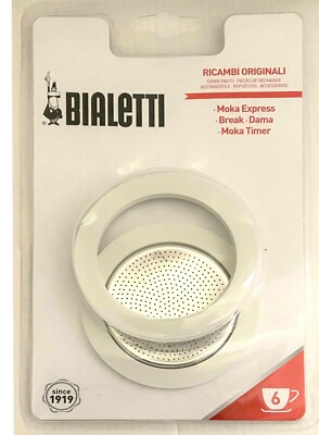 Bialetti Dichtung - Ersatzdichtung für Espressokocher - 6 TASSEN - Made in Italy