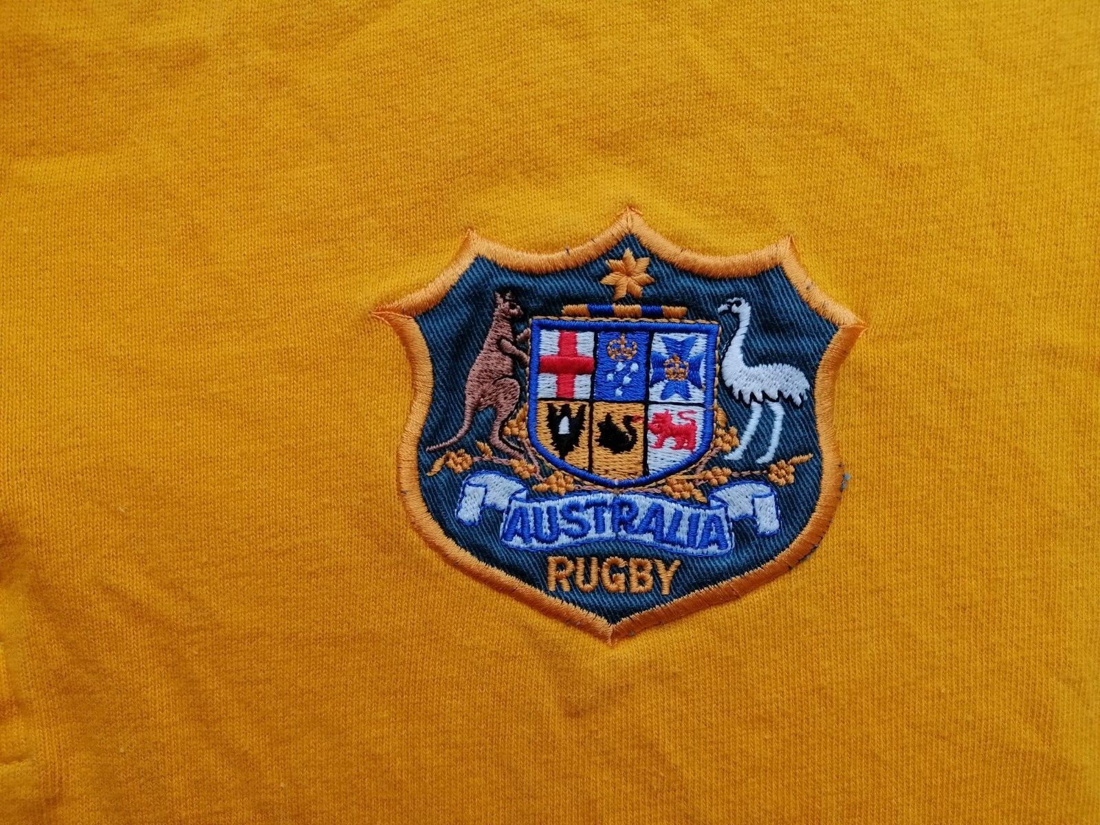 Australia home rare vintage rugby shirt jersey Cotton Traders size L image 6