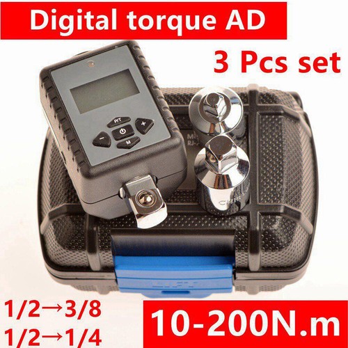 1/2 "Drive Digital Electronic Torque Wrench 3/8 1/4 Adaptador 2-200/17-340N.m Herramienta - Imagen 9 de 12