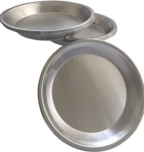 Pie Plate Aluminum Metal Inch pan Set of 10