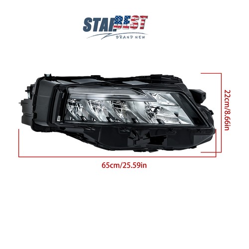 Single Right Side Headlight Replacement Clear Lens For 2021-2023 Nissan Rogue S - Picture 11 of 14
