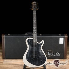 Knaggs Kenai Swamp Ash Center Purf Tom Guitar – Black/crème Drift