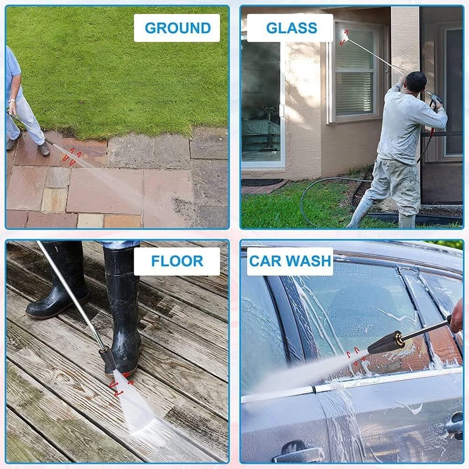 Punta de pulverización de boquilla turbo giratoria para lavadora de alta presión 4,0 GPM 4000 PSI 1/4" rápida Foto 3 de 4