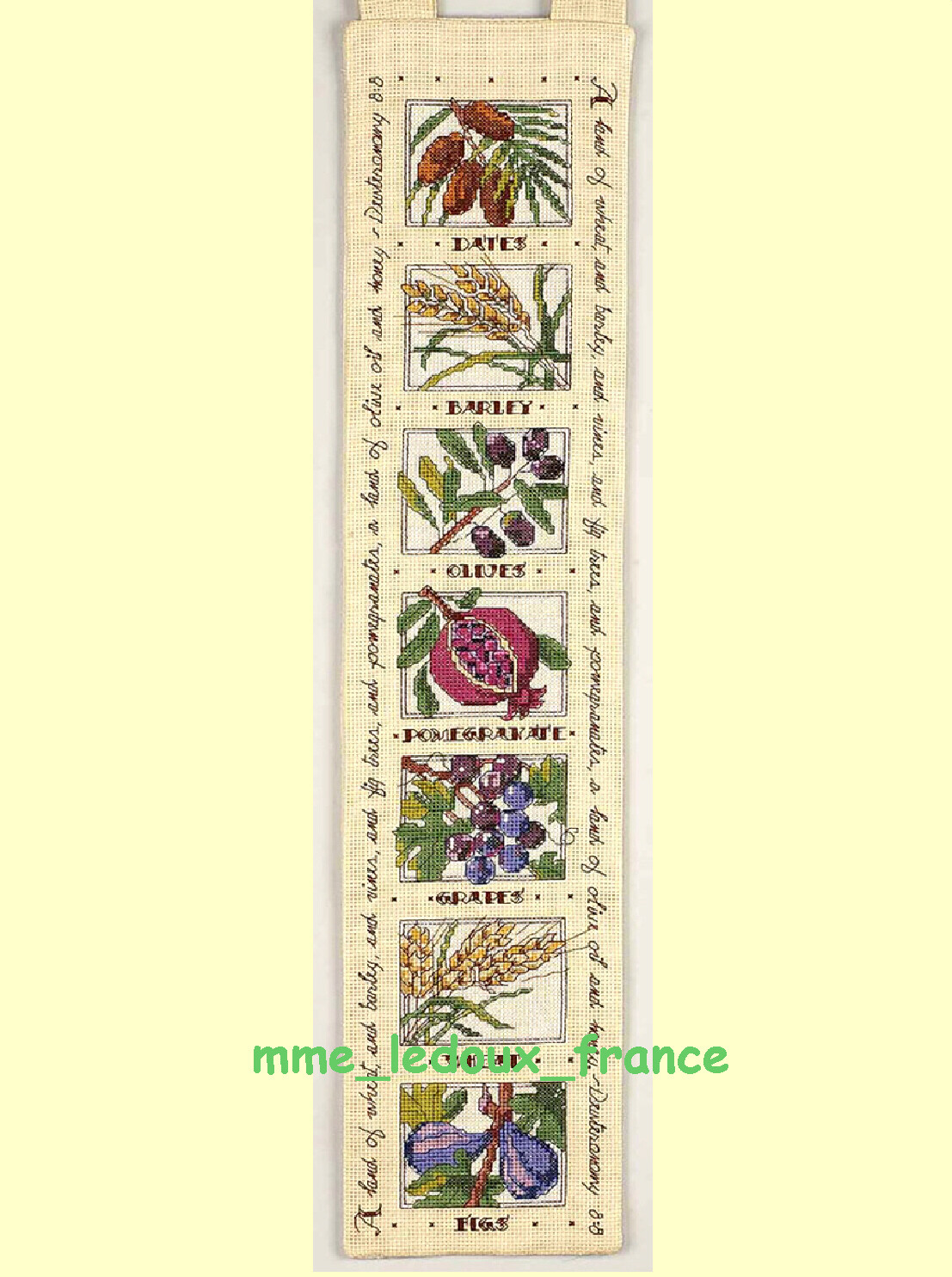 Kit point de croix vintage Seven Species de Janlynn 023-0375 par Donna Kooler, modèle broderie neuf