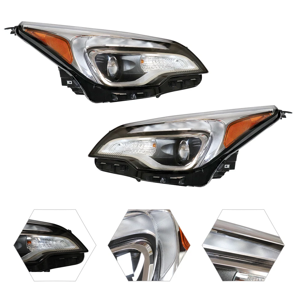 For 2016 2017 2018 Buick Envision Front Left+Right Side  Headlight Pair Set Foto 3 de 4