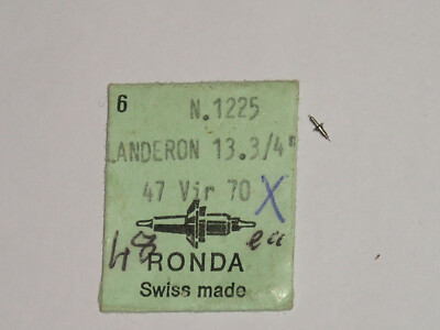Axe De Balancier (balance Staff) Pour Mouvements Landeron 70 à 79, 174, 274 - New Old Stock