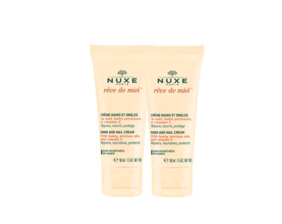 NUXE Rêve de Miel Hand and Nail Cream 2 x 50ml New
