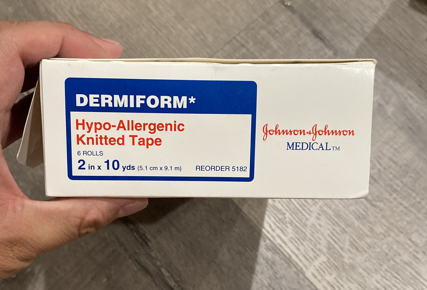 2” ” Dermicel Hypoallergenic Knitted Tape 5182 Johnson & Johnson 5