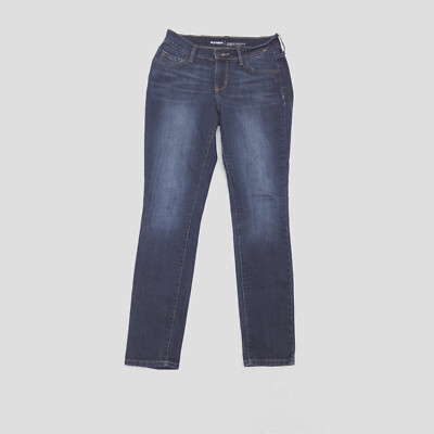 Old Navy Women's Size Short Blue Curvy Skinny Mid Rise Dark Wash Stretch  Jeans