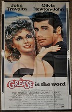 Grease 1978 ORIGINAL 41X81 NR MINT MOVIE POSTER JOHN TRAVOLTA OLIVIA NEWTON-JOHN