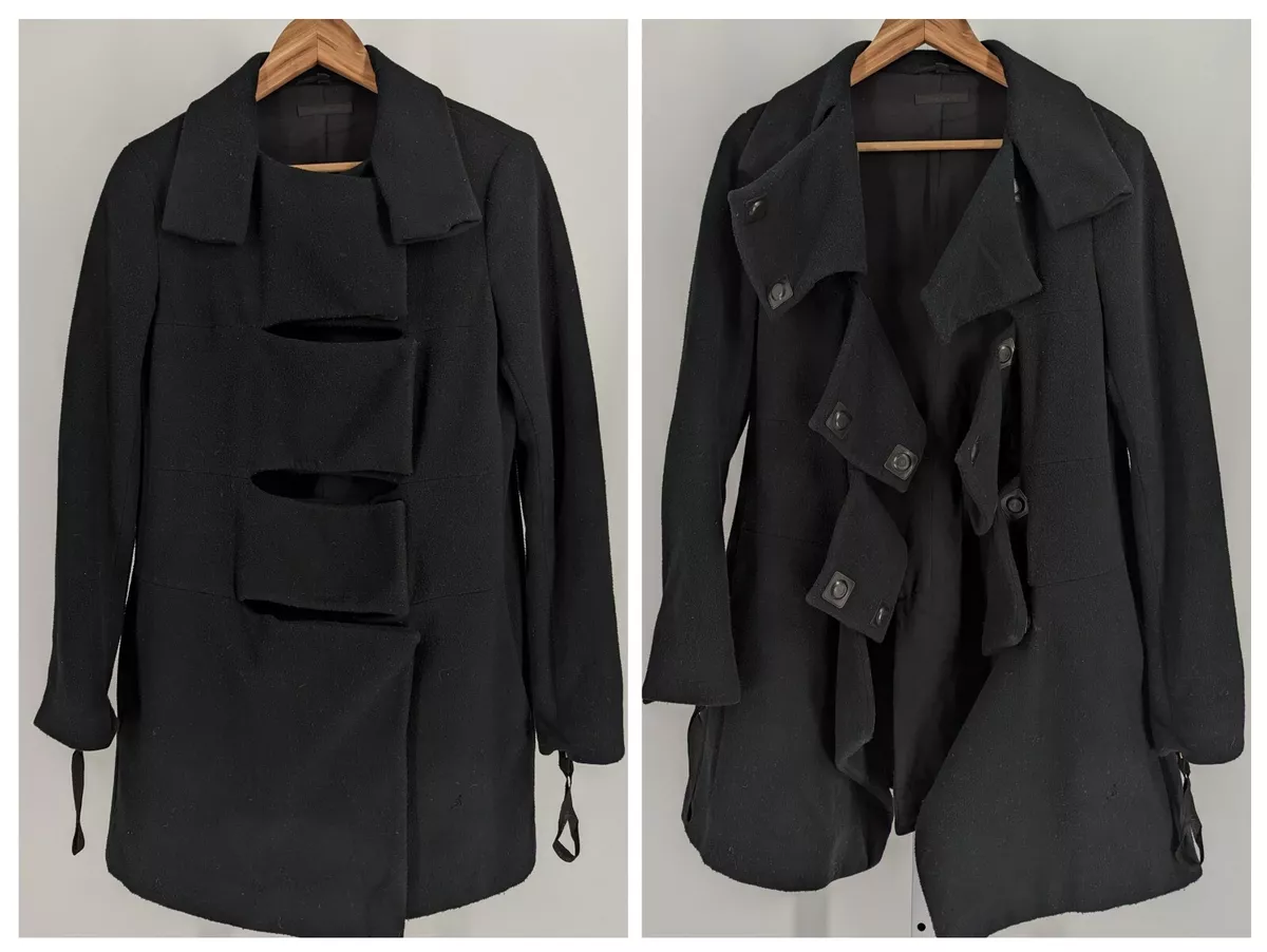 Helmut Lang Archive Vtg Y2K FW 2003 Black Magnet Fleece Astro