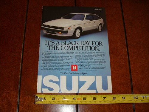 ISUZU RS TURBO IMPULSE ORIGINAL 1987 AD - Bild 6 von 12