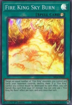 YuGiOh Fire King Sky Burn SR14-EN025 Super Rare Englisch Neu unl.