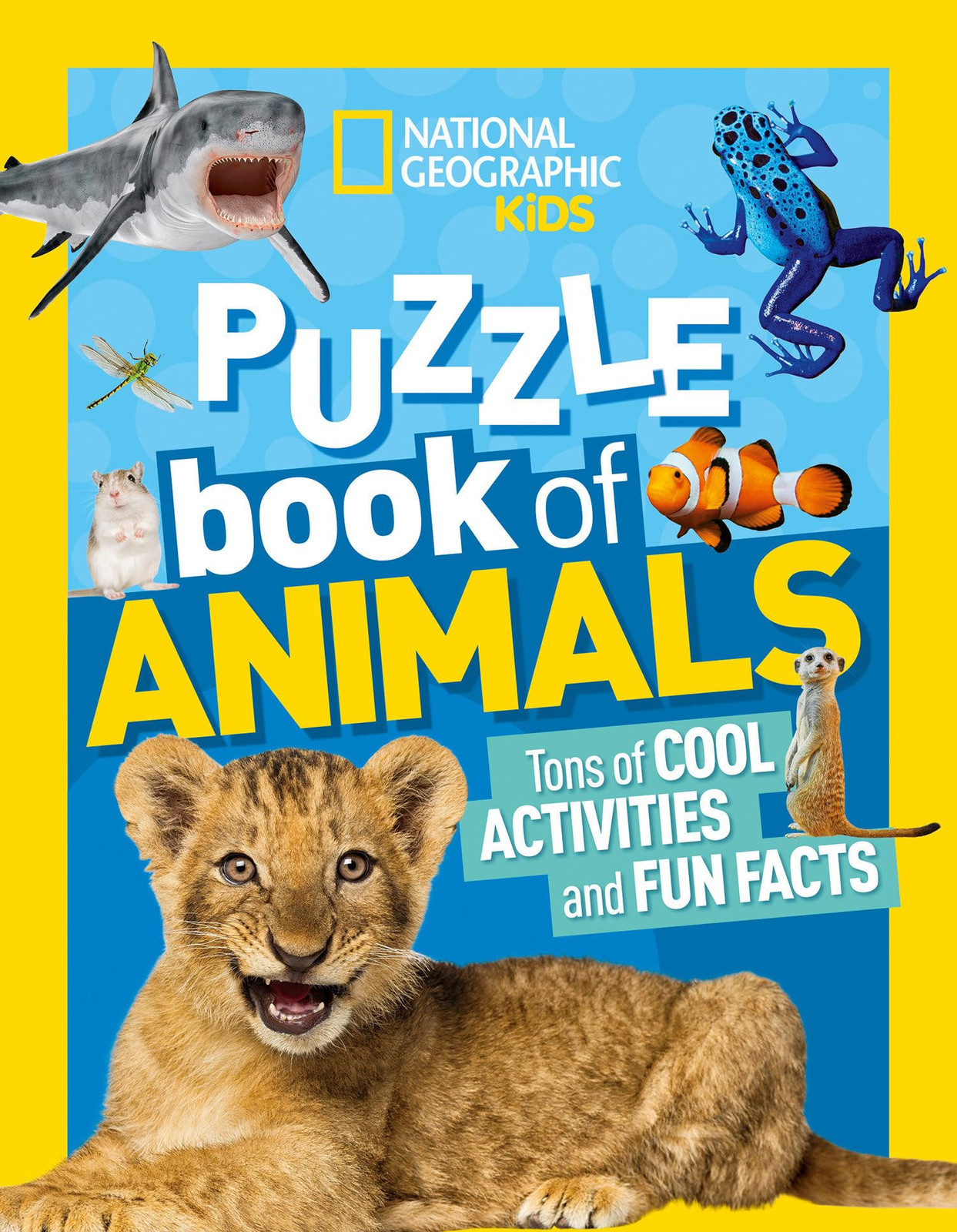 National Geographic Kids Animal Puzzle Book – Fun Learning Paperback NGK Puzzles