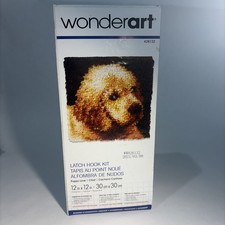 Wonder Art Puppy Love Latch Hook Kit 12" x 12" Brand NEW Sealed