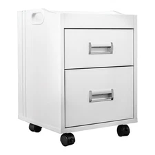 Alera Pedi Cart Pedicart Drawer Trolley for Pedicure Chair Spa Nail Salon, White