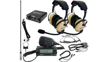 NavAtlas NNT10 2-Seat Over-The-Head Intercom/Radio and Headset Kit Beige