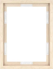 Canvas Float Frames 12X16 Frame, Natural Woodgrain for Finished Canvases, Vertic