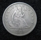 1840-O Seated Liberty Quarter * Altered or Weak Mint Mark  * 5857