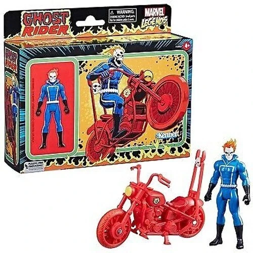 Marvel Legends Ghost Rider w/Motorcycle Johnny Blaze 3.75" Kenner 2023 New MINT