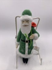 2024 Target Wondershop Fabric Santa Claus Christmas Tree Ornament NEW