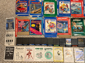 HUGE Lot of  Vintage Intellivision Games Boxes Instructions Overlays & More!