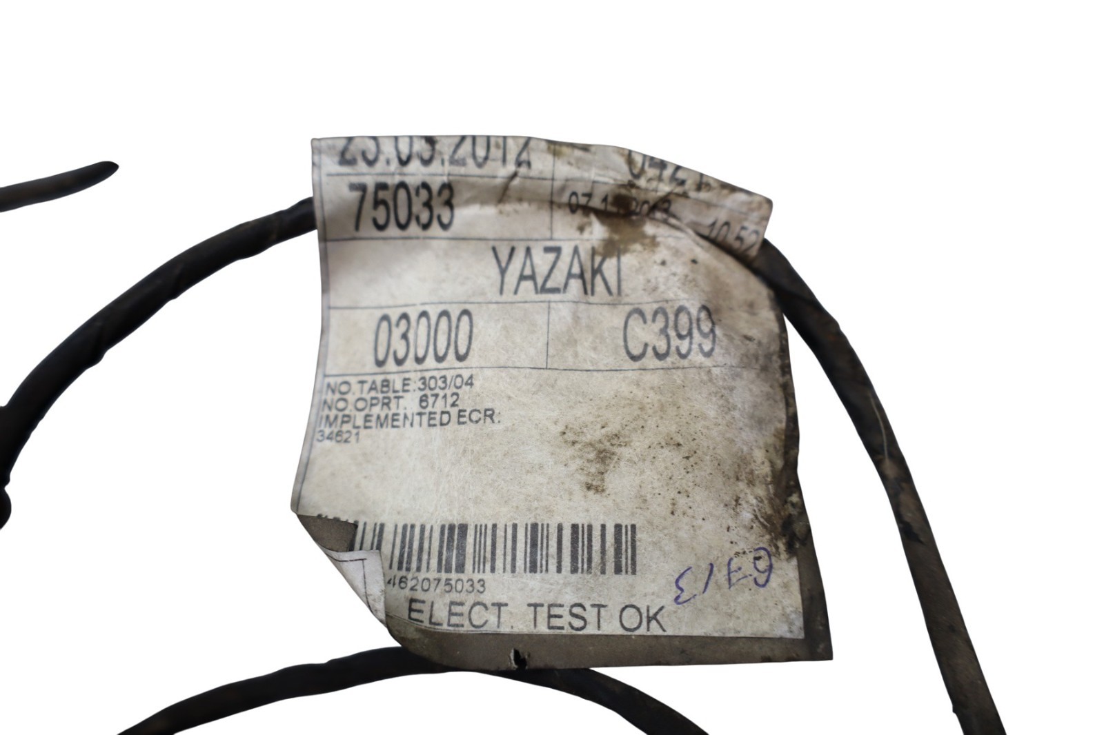 Maserati Ghibli 2014-2017 Rear Bumper wiring harness with parking sensor
