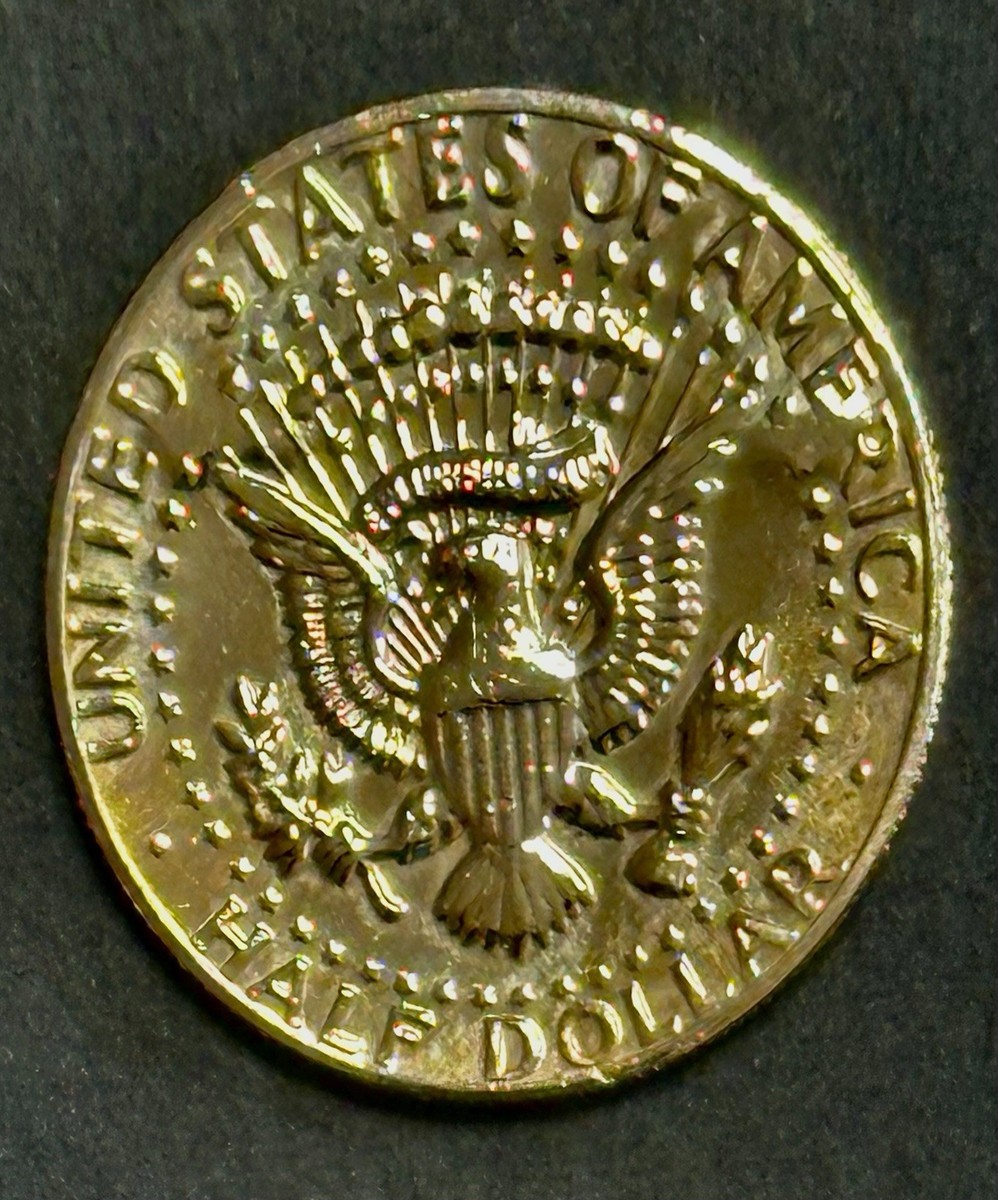 1983 P Kennedy Half Dollar 24K Gold Plat.Clad Double Stamped 1960
