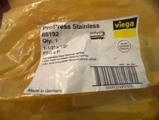 Viega 85192 Viega Propress Reducer, 11/2” x 1/2" ftg x press new in bag fast shi