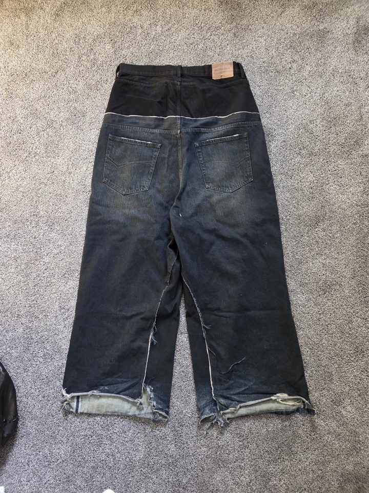 Talla 36 - Pantalones de mezclilla Balenciaga doble cintura desgastados Foto 2 de 4