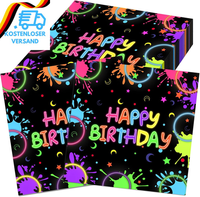 48 StüCk Happy Birthday Party Servietten, 33X33Cm Kinder Geburtstag Servietten N