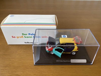 VW Polo Harlekin ミニカー ケース&箱付き Volkswagen VW Polo Harlekin Minicar with Case Boxed Diecast
