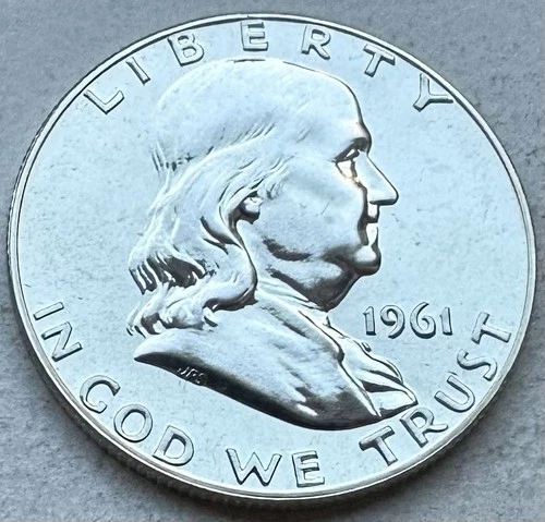 1961 Proof Franklin Half Dollar 90% Silver-INV#8470