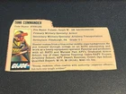 gi joe lot File Card 1982 Steeler Rare Nice Condition