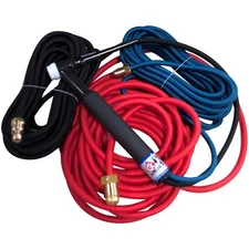 CK18 Water Cooled TIG Torch Kit 350A 25' 3-Pc Super-Flex CK18-25SF