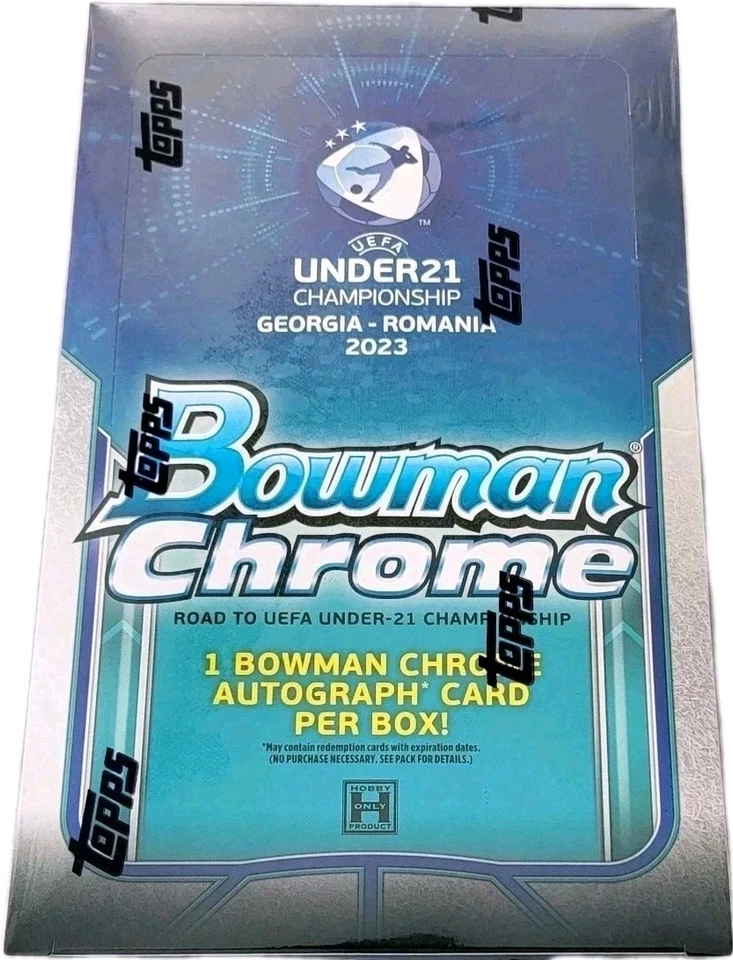 Topps Bowman Chrome Road to UEFA U21 2022 Hobby Box Nuevo y EMBALAJE ORIGINAL