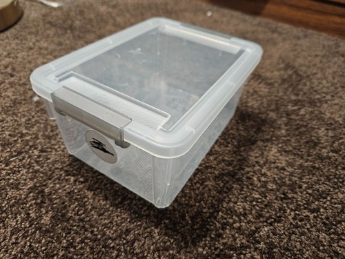Stackable Plastic Storage Organizer Containers (brand unknown)