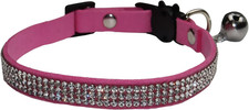 Rhinestones Cat Collars Adjustable Bling Pet Collars Cat Collar Breakaway with B