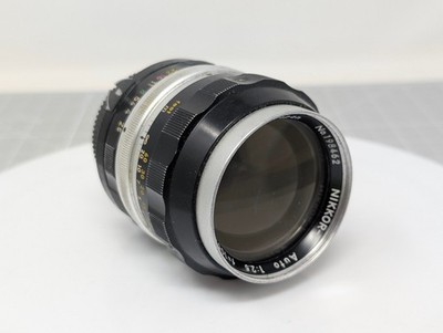 Vintage NIKON Nippon Kogaku Nikkor P Auto 10.5cm 105mm 2.5 Lens Made In JAPAN