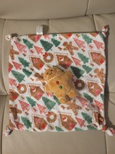 Parents Choice Gingerbread Man Plush Rattle Baby Security Blanket Lovey