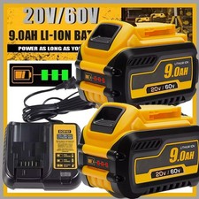1-2PC 9.0Ah 18V/54V Lithium-Ion Battery/Charger For Dewalt XR FLEXVOLT DCB547