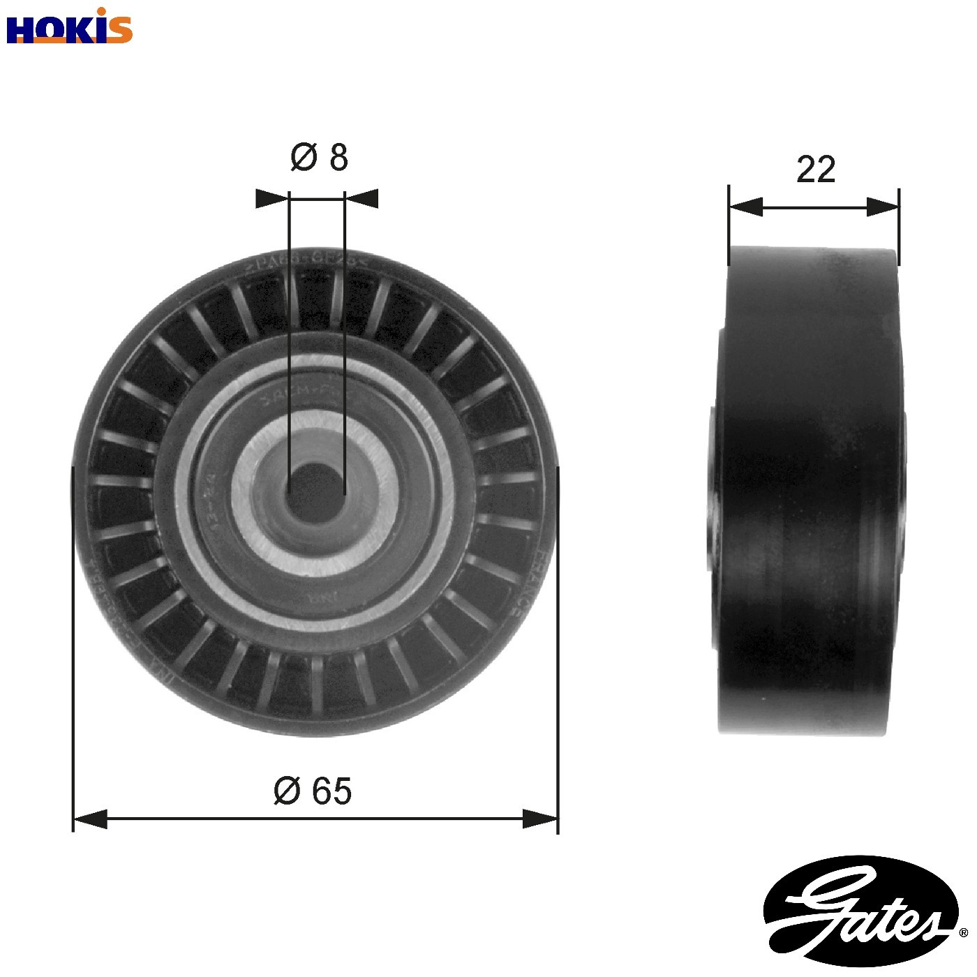 DEFLECTIONGUIDE PULLEY VRIBBED BELT T36258 FOR MERCEDES-BENZ OM668.914 1.7L - Image 7