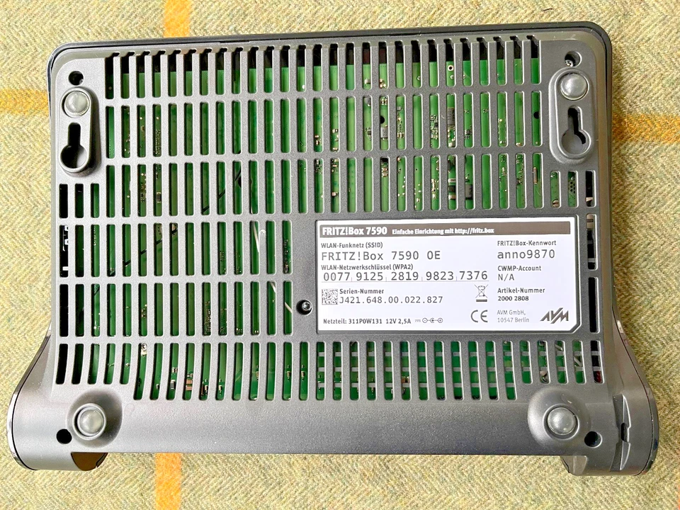 AVM FRITZ!Box 7590 Modem-Router-Kombination - Schwarz, Homeserver + - Bild 3 von 4