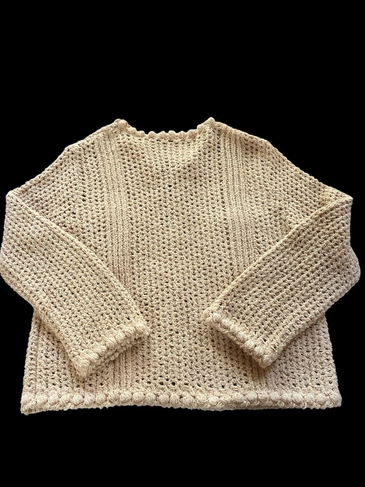 CHANEL Knit Cardigan/Coco Cuba Button-Cotton Blend Knit-Tanish Gold-Size 36-179 - Image 4 of 4