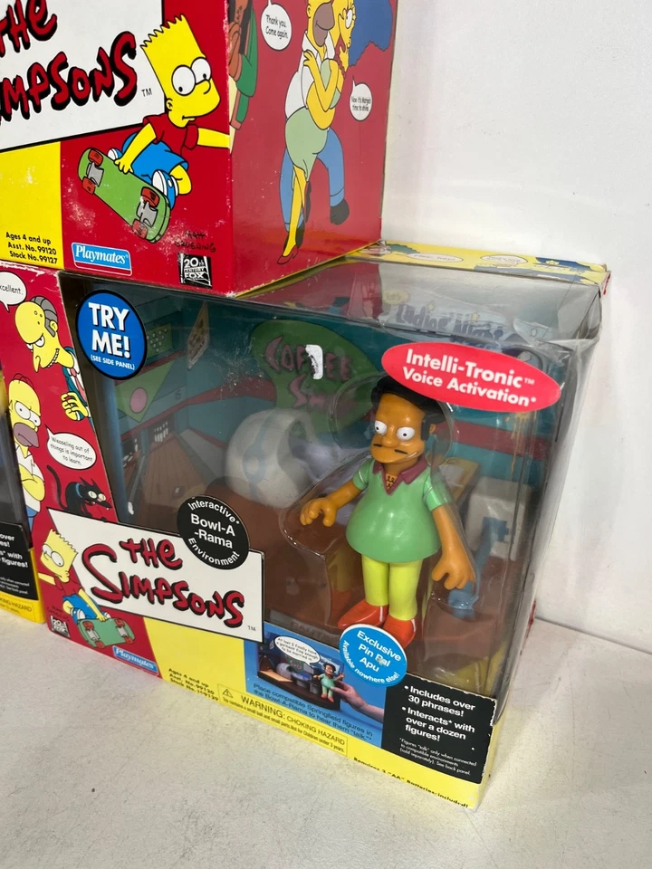 Simpsons World of Springfield 3-Lote Delegacia de Polícia Prefeitura Bowl-A-Rama Selado - Imagem 4 de 4