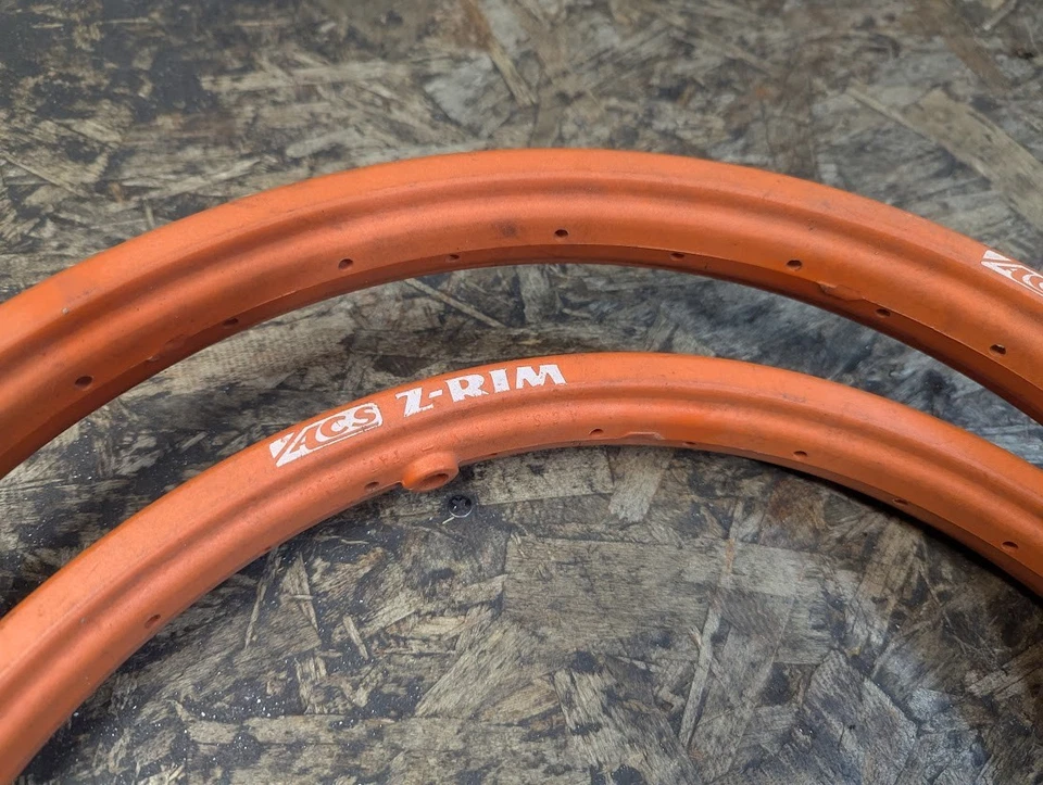 ACS Z-Rims NOS 20" BMX Rims in rare Orange Made in U.S.A. - Image 3 of 4