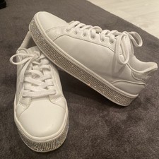 Graceland Sneaker Damen, Weiß, Glitzer, Größe 38, ein echter Hingucker!